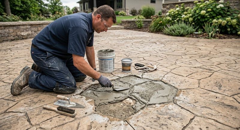 Decorative Concrete Repair in Davis County, UT