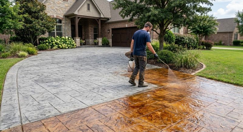 Driveway Staining in Fort Worth, TX