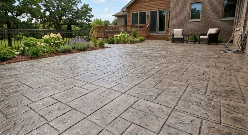 Stamped Cement Installation in Frisco, TX