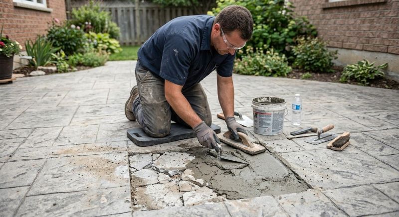 Decorative Concrete Repair in Canton, GA